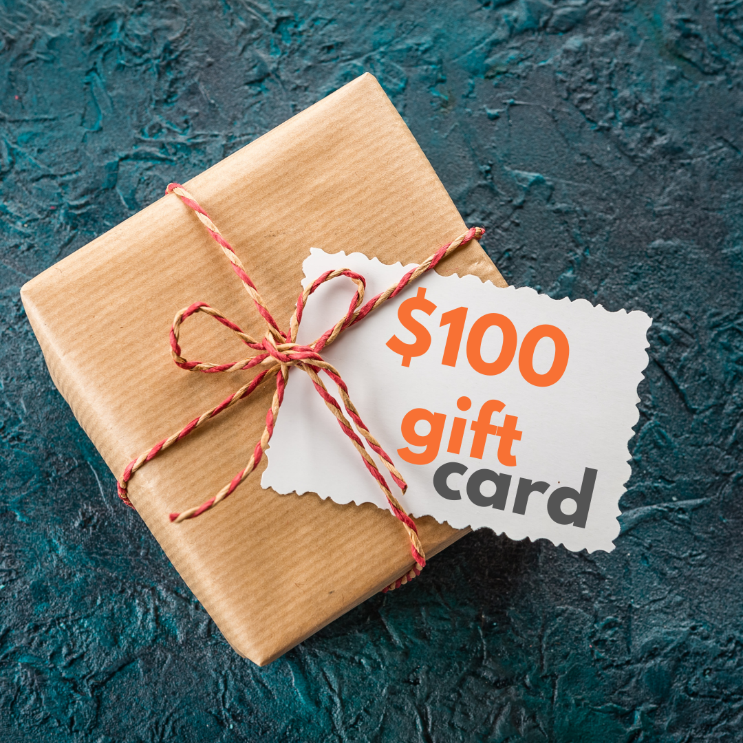 mini box with 100 dollar gift card