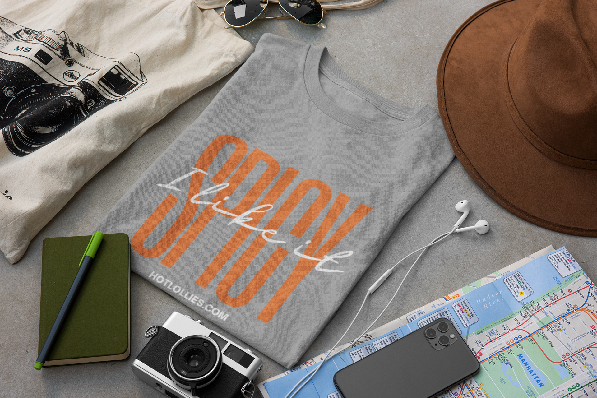 i like it spicy t-shirt flatlay