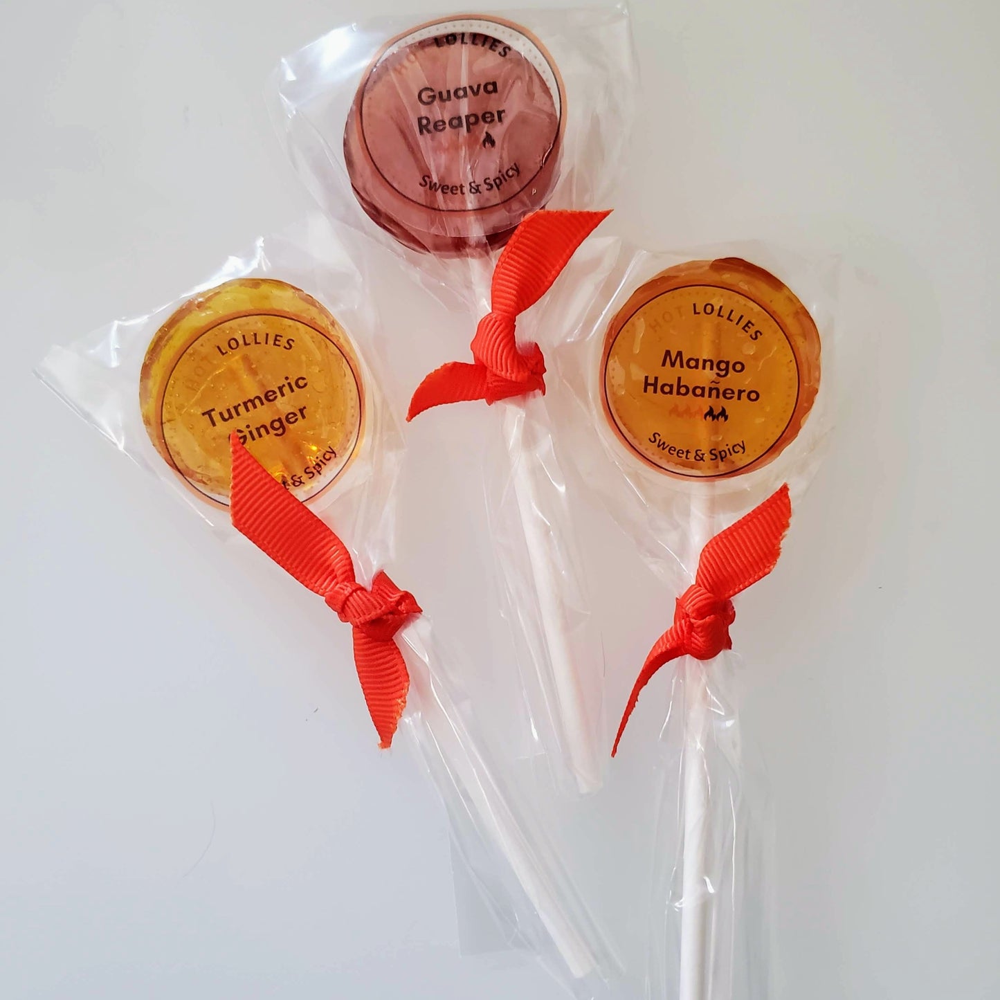 hot lollies lollipops flavor trio