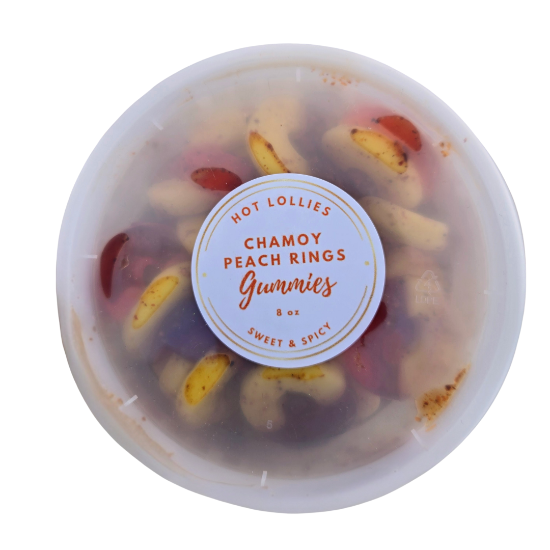 peach ring gummies packaging